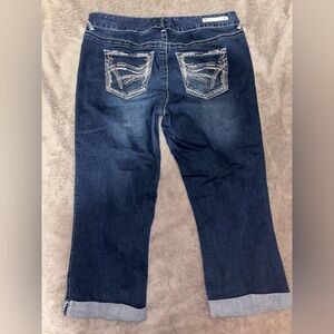 Rhythm in Blues Women's Straight Jeans Blue Embroidered jeans size 10